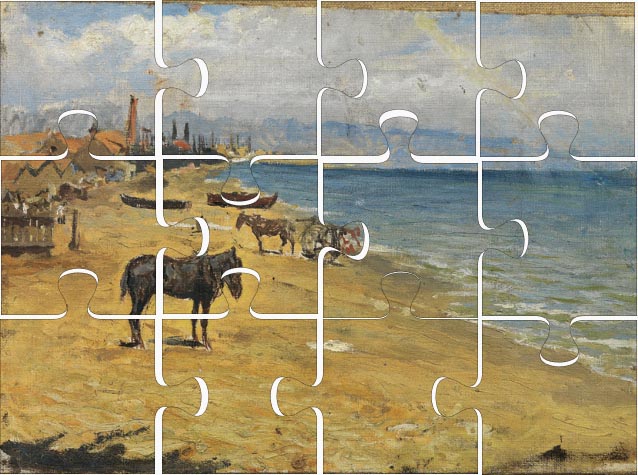 Trencaclosques de " Platja de la Barceloneta" de Picasso